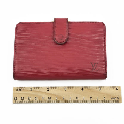 Louis Vuitton Epi Porto Monet Billet Viennois Compact Wallet in Red