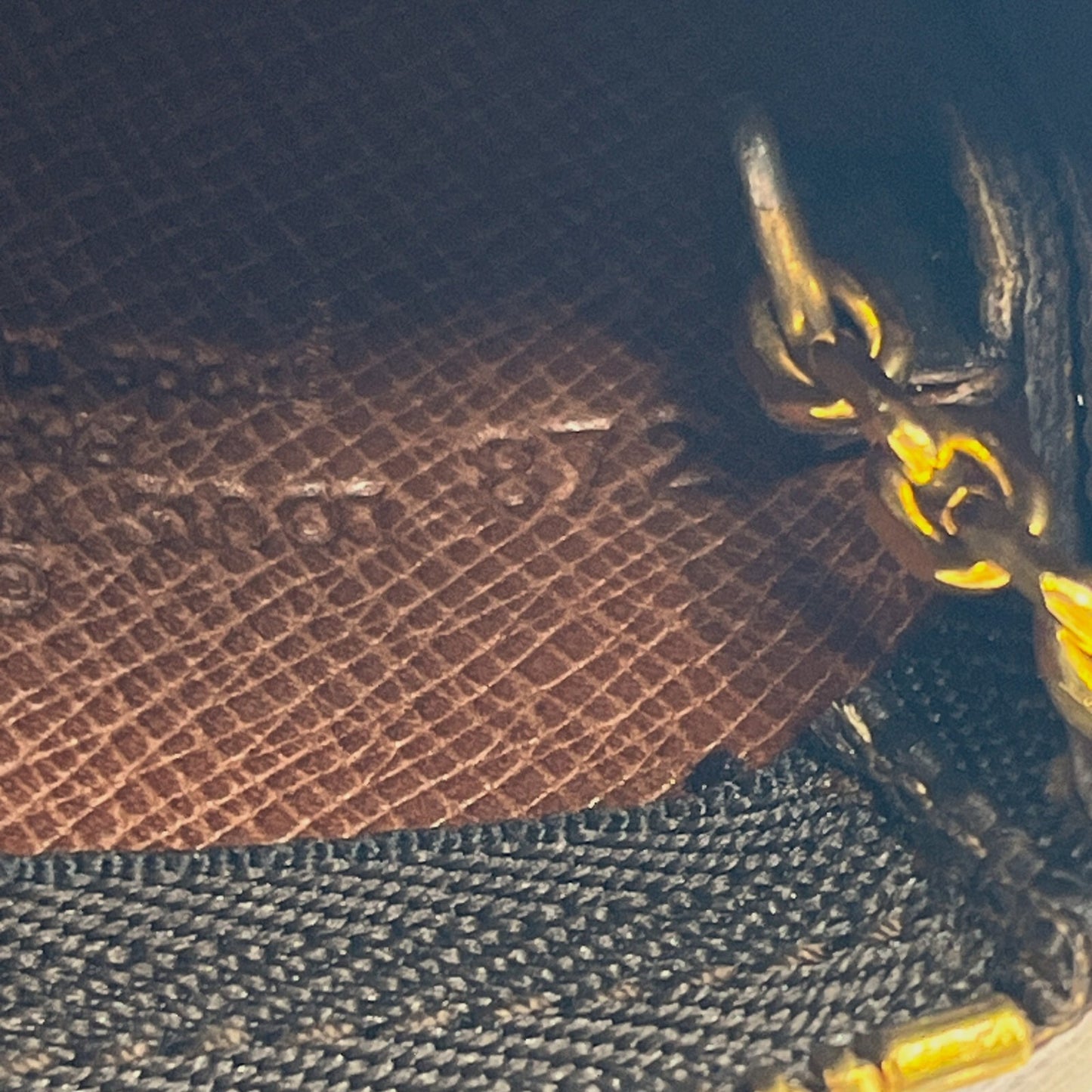 Louis Vuitton Monogram Pochette Cles Coin Purse and Keychain Brown