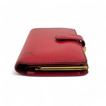 Louis Vuitton Epi Porto Monet Billet Viennois Compact Wallet in Red