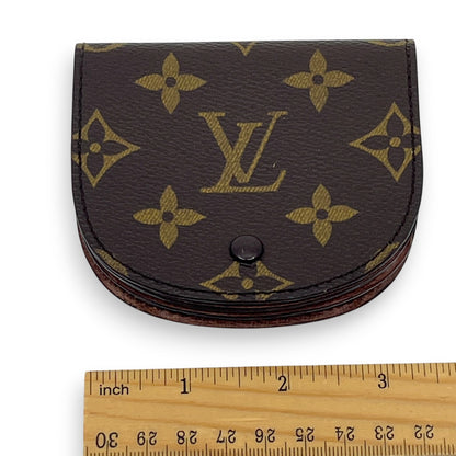 Louis Vuitton Monogram Porte-Monnaie Gousset Coin Purse Brown
