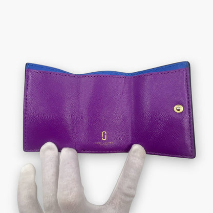 Marc Jacobs Wallet M0013597 Pink Yellow Leather Trifold