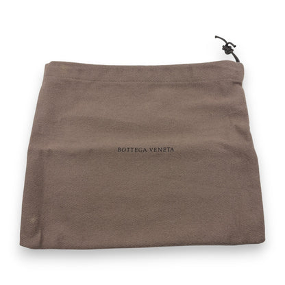 Bottega Veneta Intrecciato Long Wallet Silver Leather w/ Box