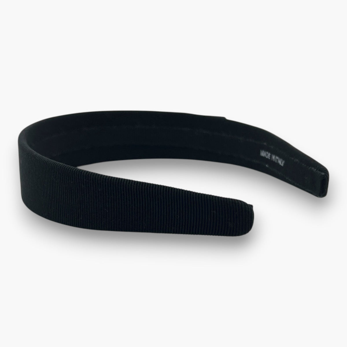 Salvatore Ferragamo Vara Ribbon Headband Crystal Black Italy W/ Dust Bag