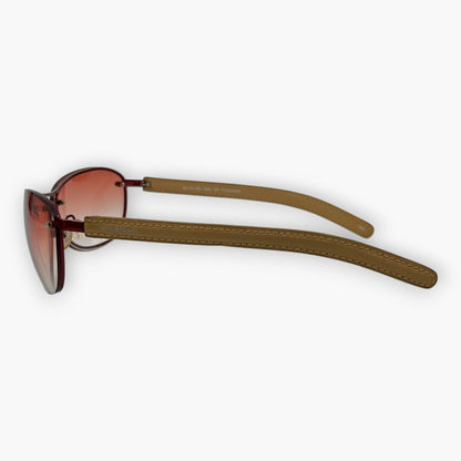 JILL STUART Red Sunglasses 65-12-125 Gradient Lenses w/ Case