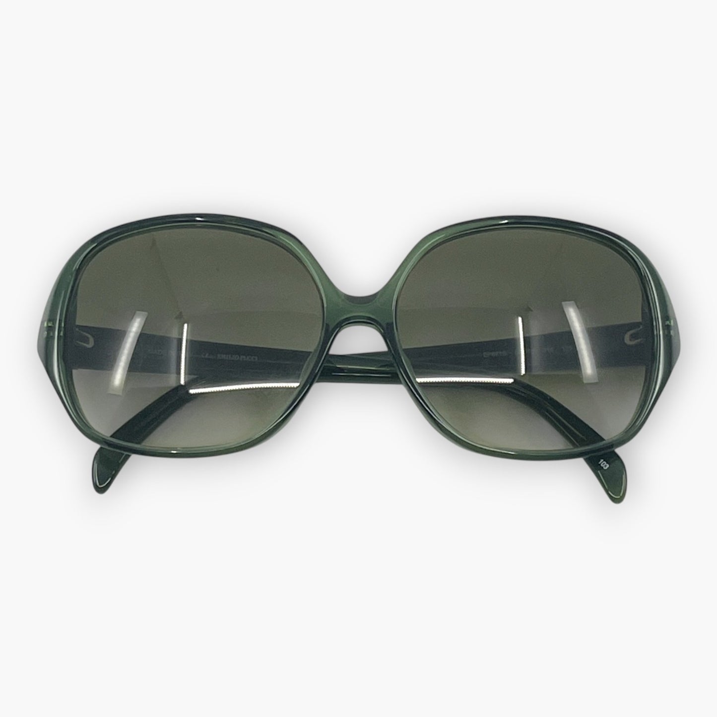 Emilio Pucci Light Gray Sunglasses EP671S Gradient Lenses w/ Case & Box