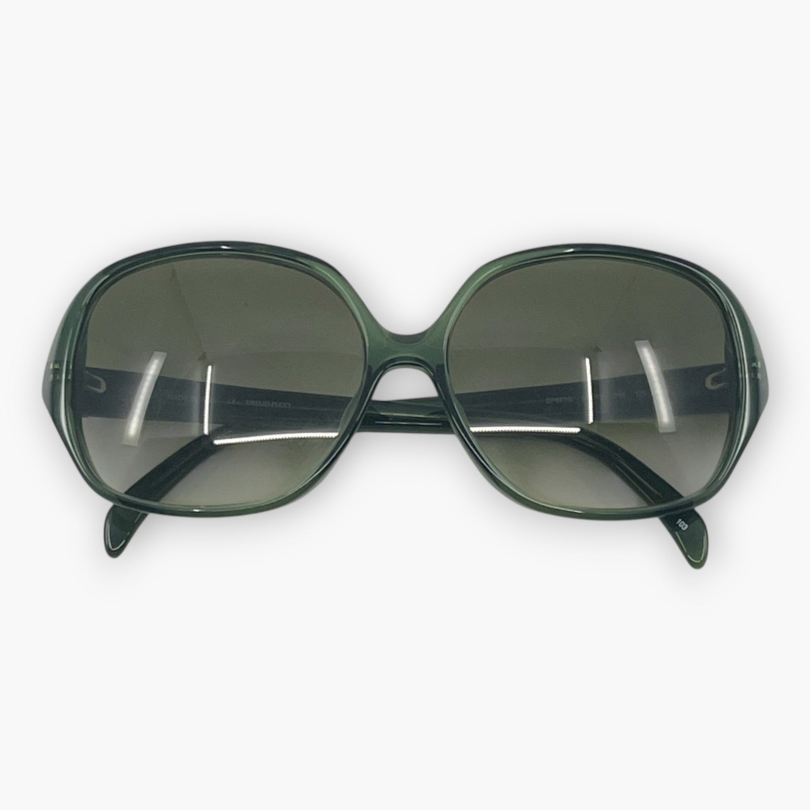 Emilio Pucci Light Gray Sunglasses EP671S Gradient Lenses w/ Case & Box