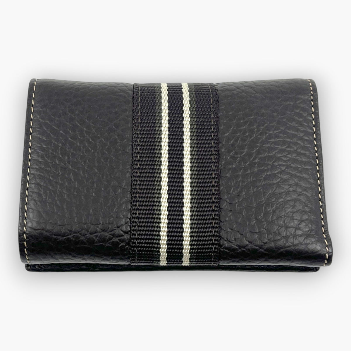 dunhill Key Case Wallet 6 Hooks Bill Slot Dark Brown Leather Italy W/ Card