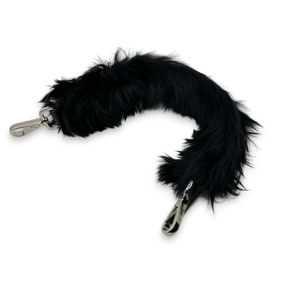 Fendi Strap You Mini Short Fur Bag Strap Black w/ Dust Bag
