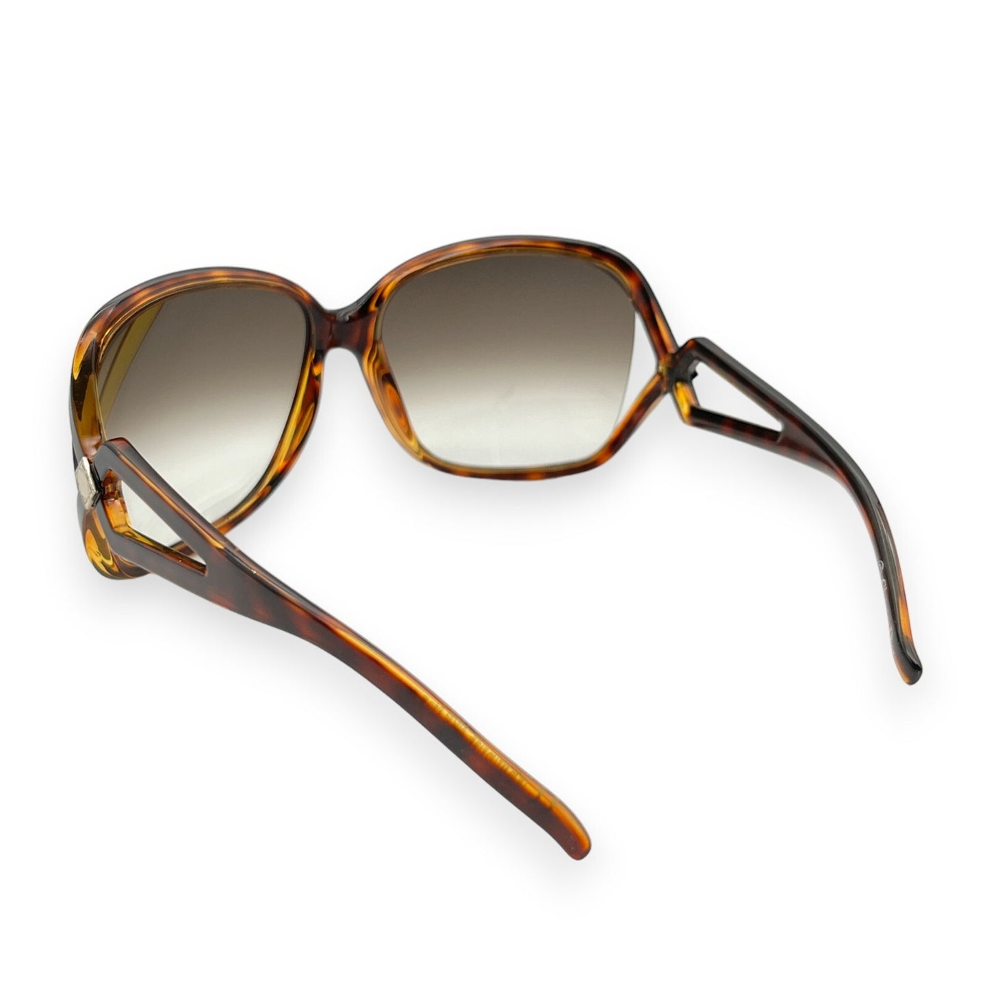 Christian Dior Madrague Square Sunglasses Brown w/ Case