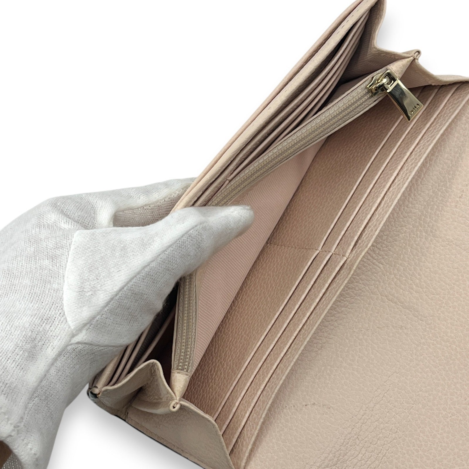 Furla Ritzy Pink Leather Continental Wallet