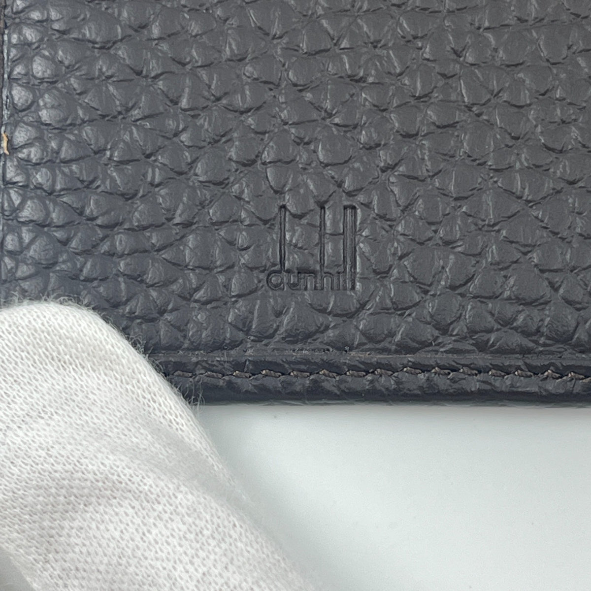 dunhill Key Case Wallet 6 Hooks Bill Slot Dark Brown Leather Italy W/ Card