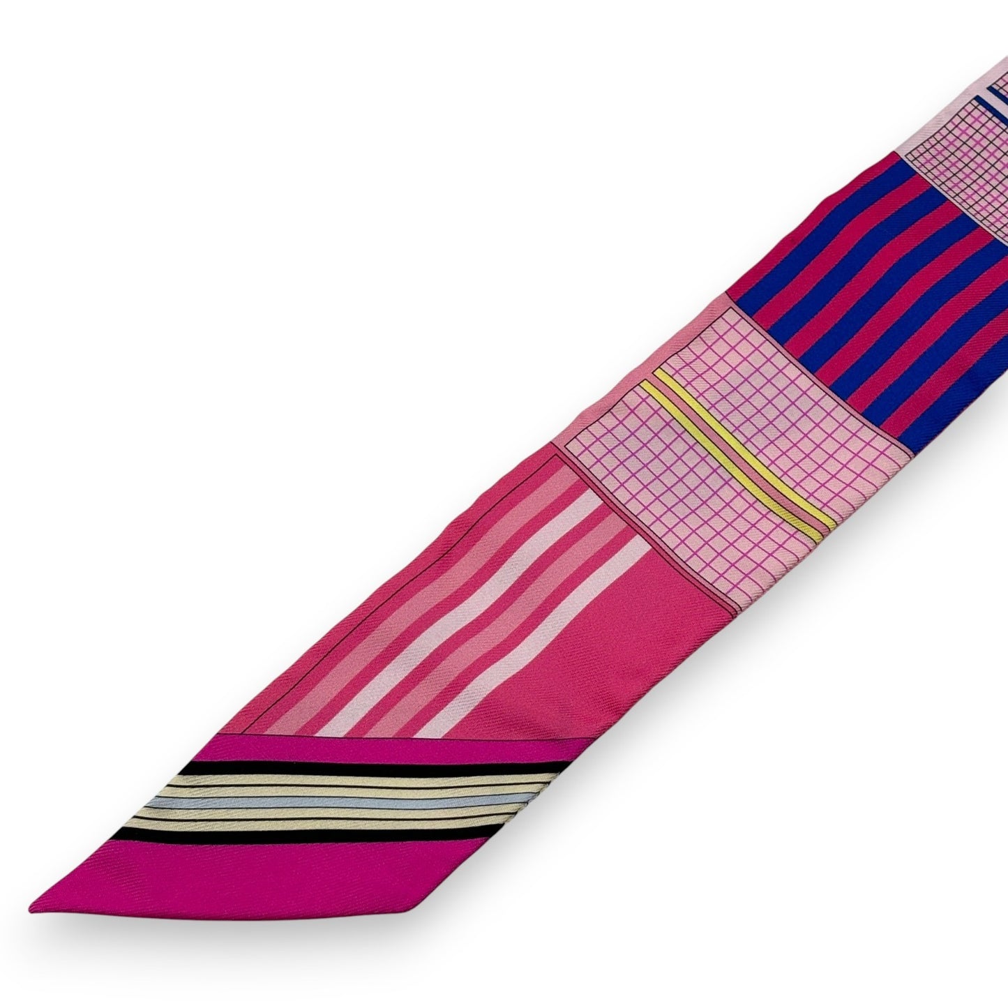 Hermès Twilly Silk Scarf Pink Horses Print 100% Silk with Box