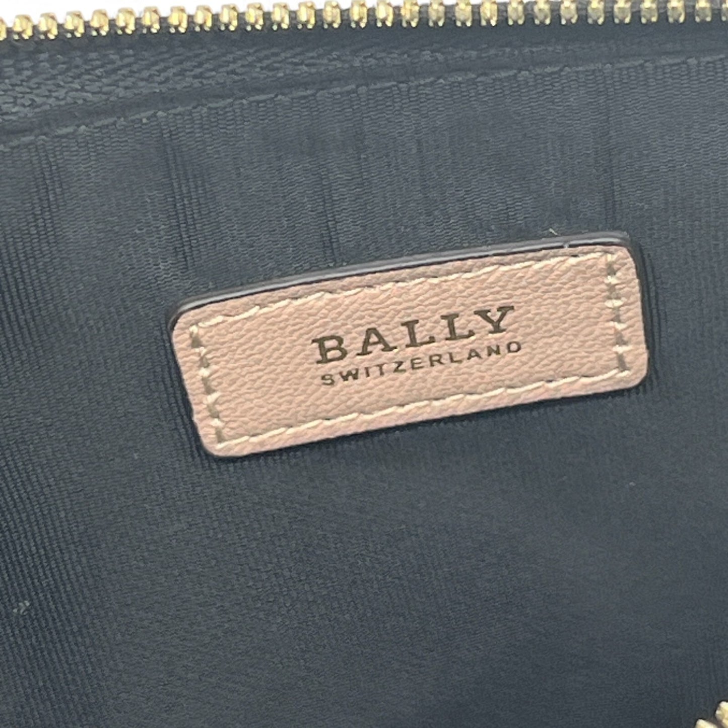 Bally Mandy Leather Chain Card Wallet Black with Box and Dust Cloth