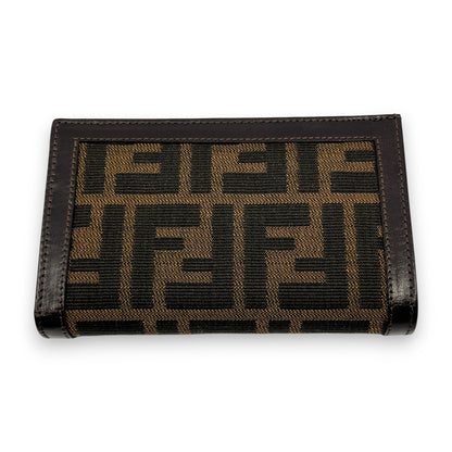 Fendi Zucca  Canvas Leather Bifold Wallet in Brown /w Box