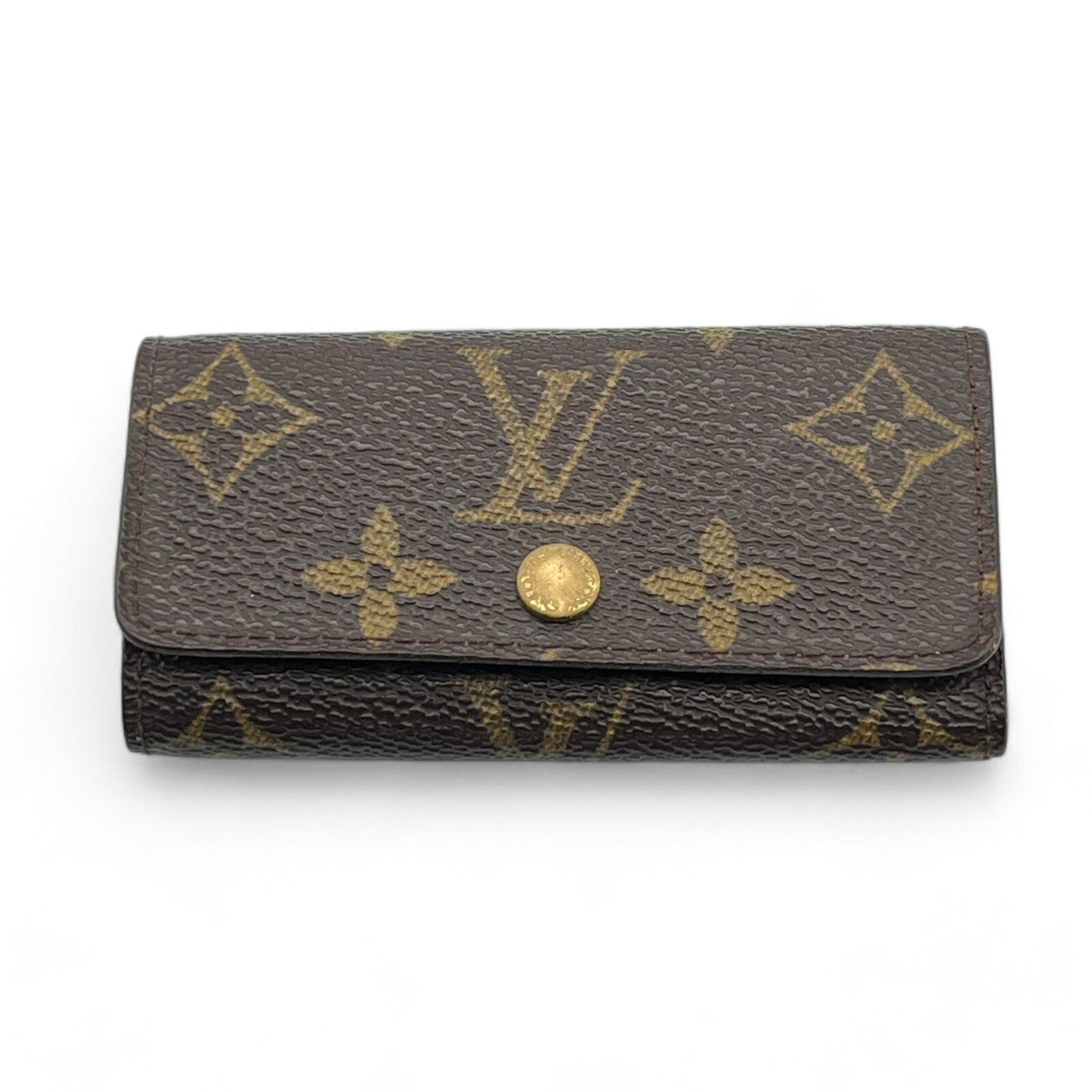 Louis Vuitton Monogram Minlan Multicles 4 Hooks Key Case Brown