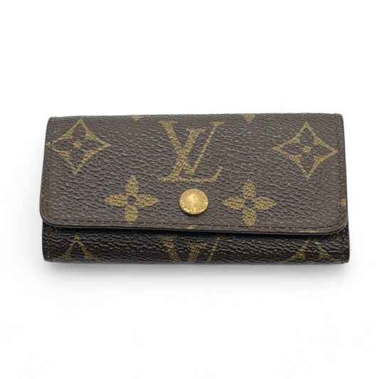 Louis Vuitton Monogram Minlan Multicles 4 Hooks Key Case Brown