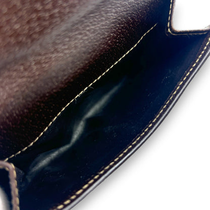 Gucci GG Canvas Bifold Wallet Brown Leather Trim w/ Box