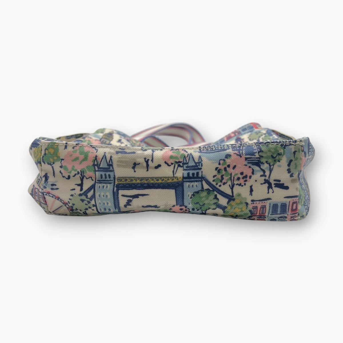 Cath Kidston Mini Shoulder Bag London Cityscape Scenery Pattern Oilcloth Blue