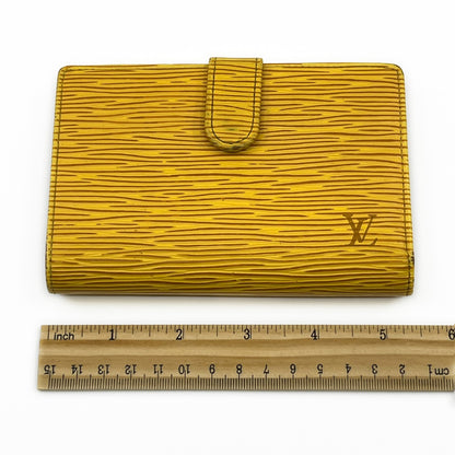 Louis Vuitton Epi Porto Monet Billet Viennois Compact Wallet in Yellow