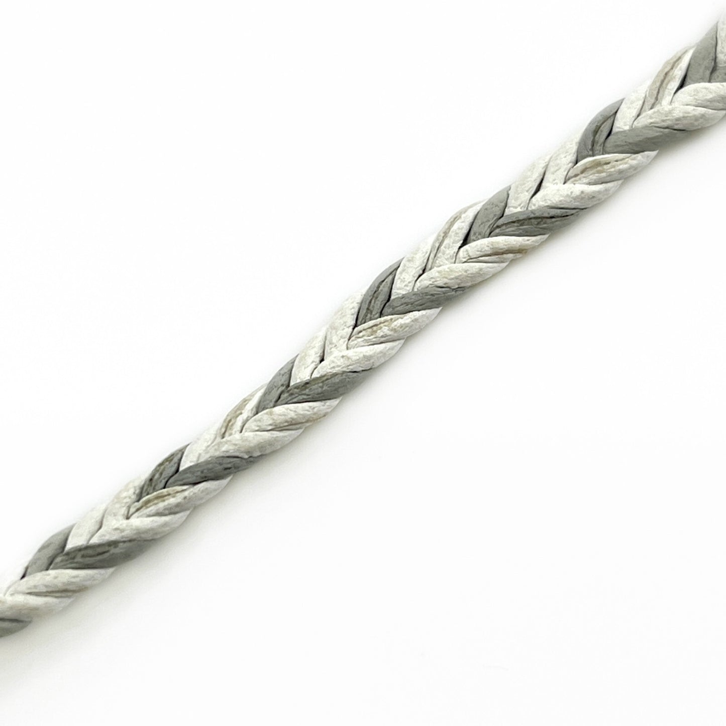 Louis Vuitton Friendship Accessories Leather Bracelet White and Gray MP225E