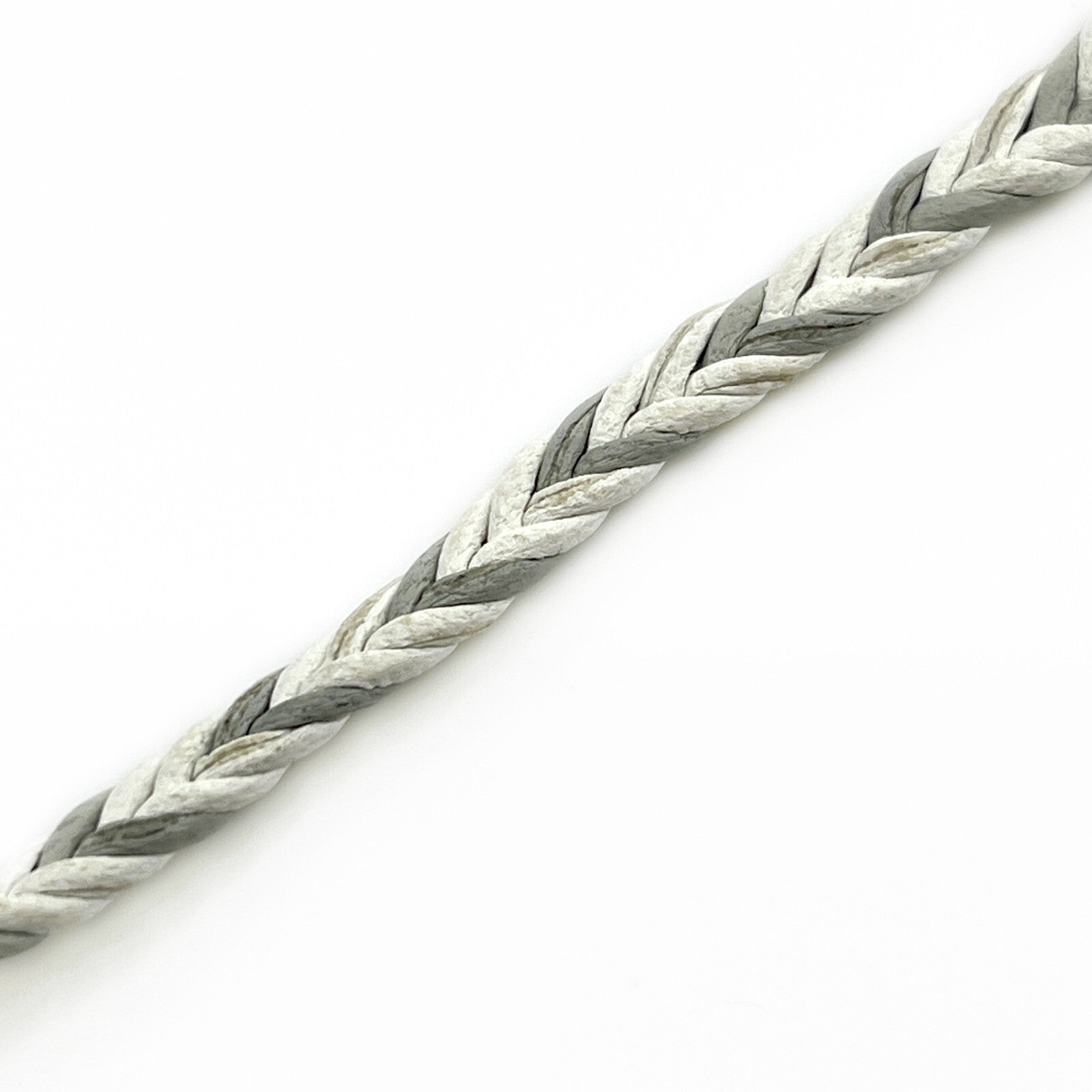 Louis Vuitton Friendship Accessories Leather Bracelet White and Gray MP225E