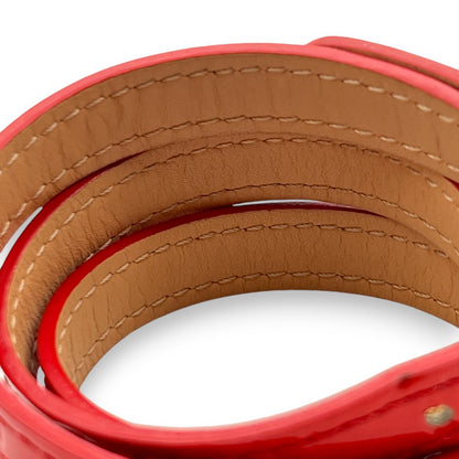 Louis Vuitton Monogram Vernis Triple Tour Bracelet Red