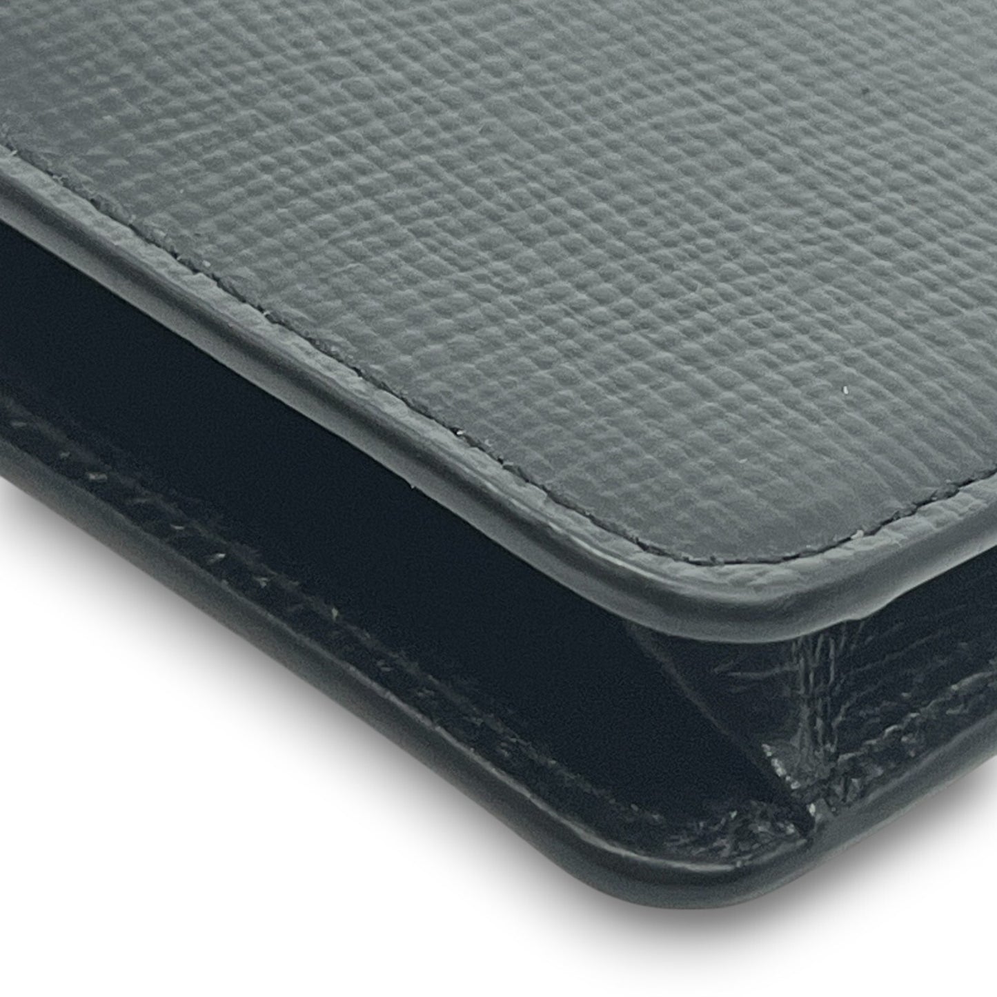 Bally Mandy Leather Chain Card Wallet Black with Box and Dust Cloth