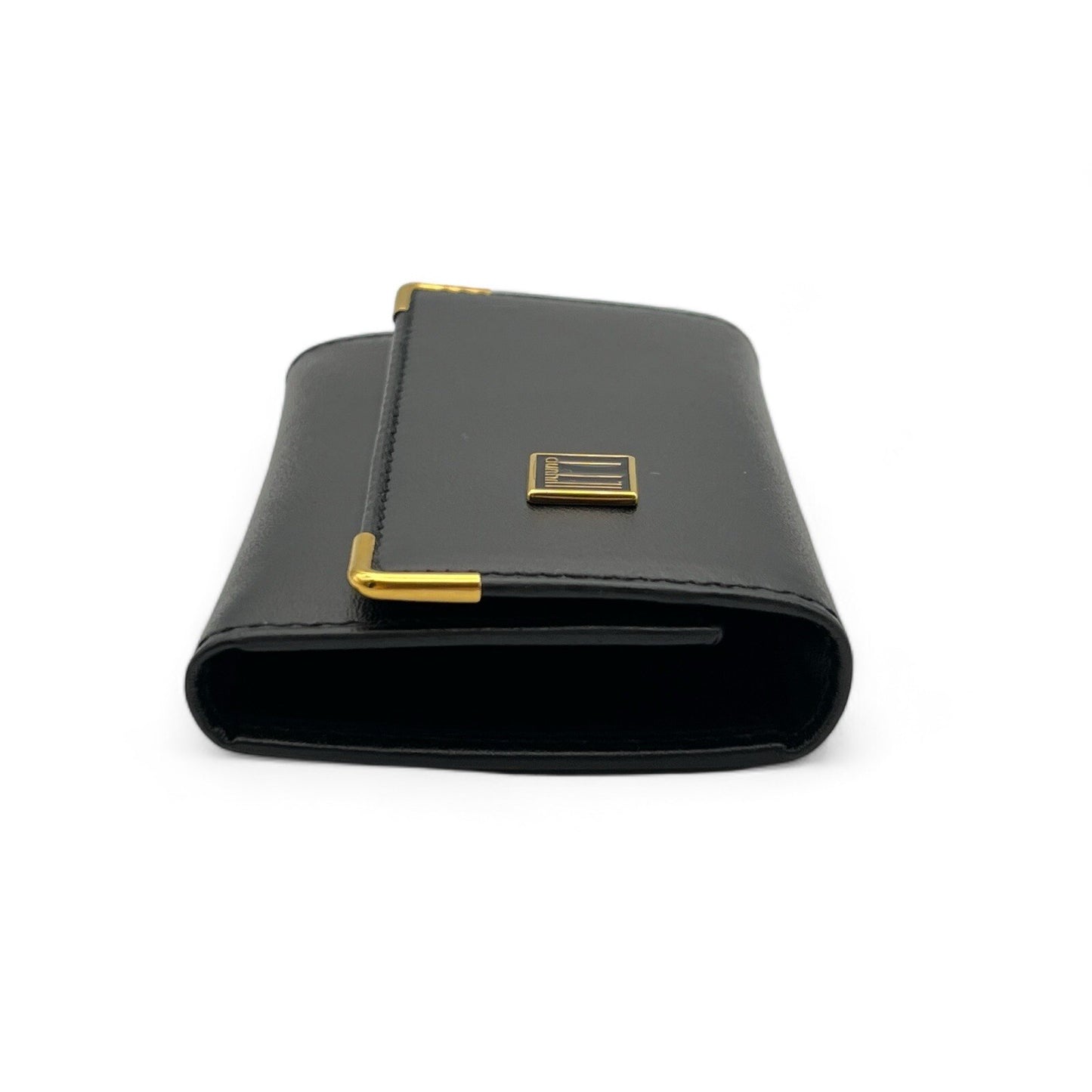 dunhill London Leather Key Case 6 Rings Black w/ Box & Dust Bag