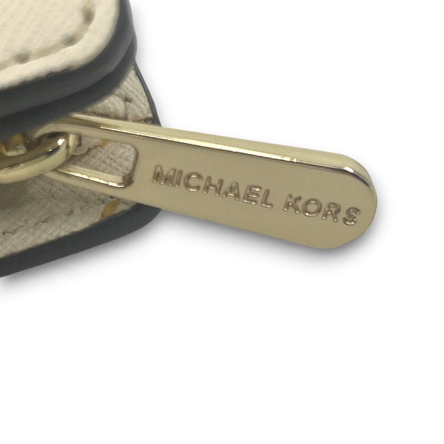 Michael Kors White Leather Compact Bifold Wallet