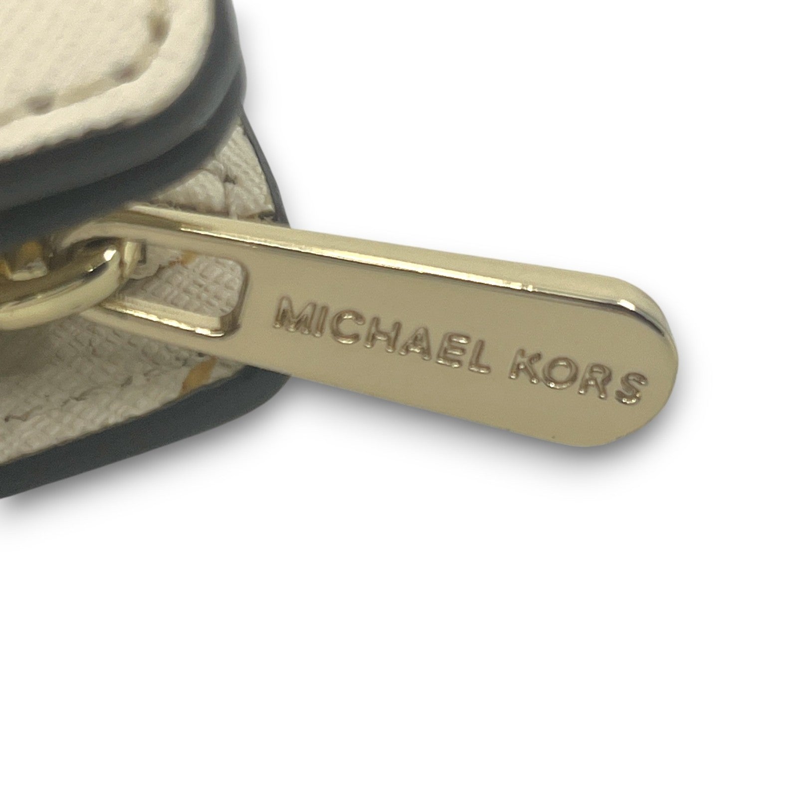 Michael Kors White Leather Compact Bifold Wallet