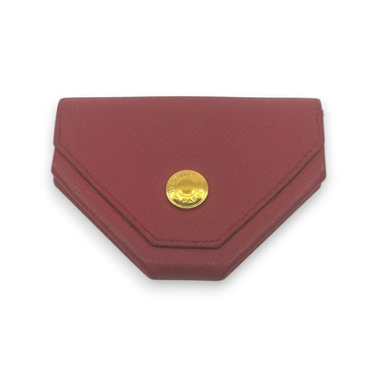 Hermes Le 24 Coin Purse in Red Epsom Leather with Gold Tone Hardware