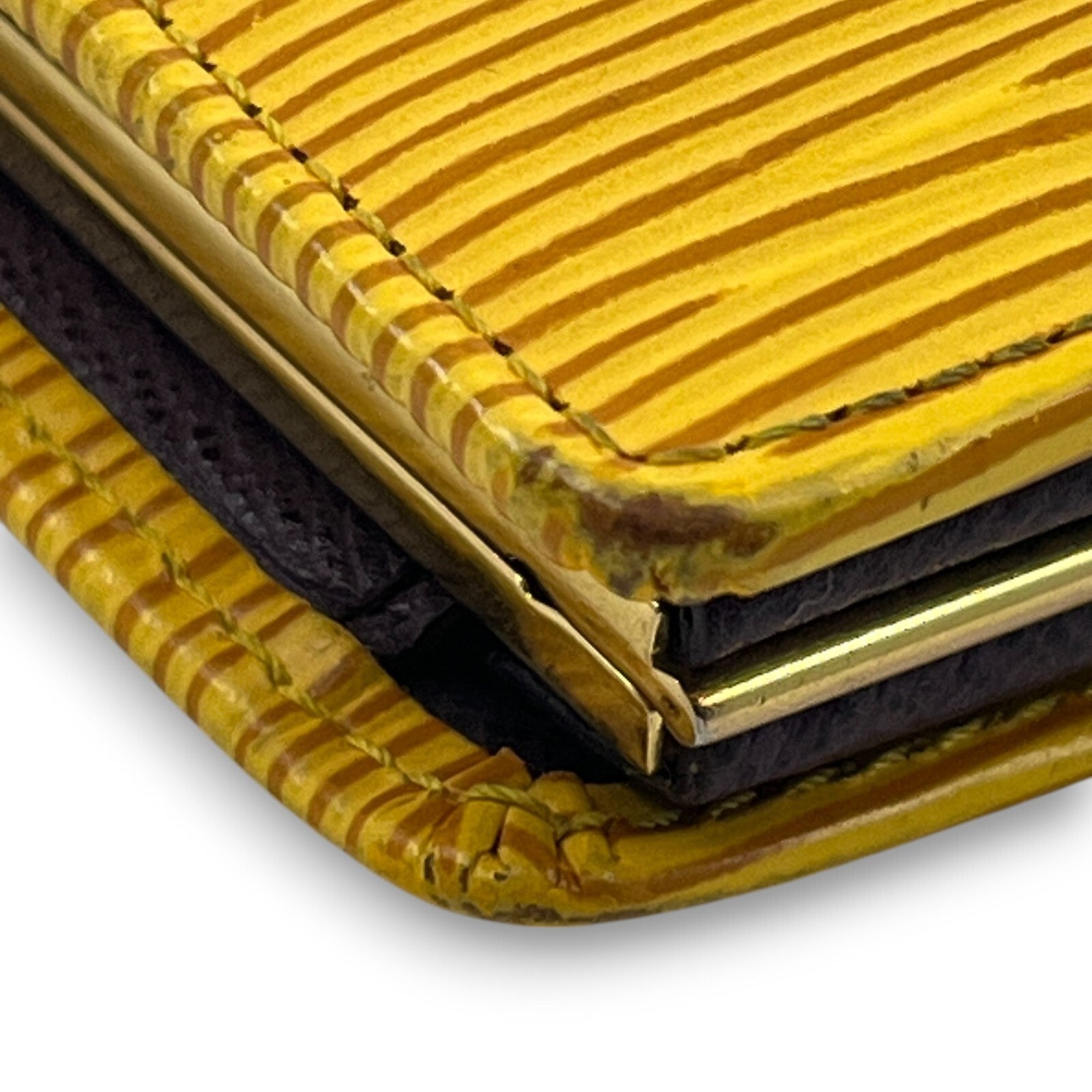 Louis Vuitton Epi Porto Monet Billet Viennois Compact Wallet in Yellow