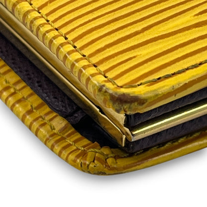 Louis Vuitton Epi Porto Monet Billet Viennois Compact Wallet in Yellow