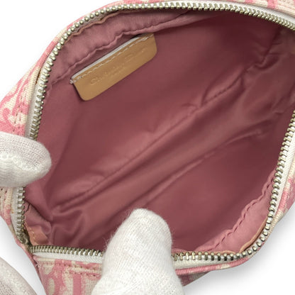 Christian Dior Trotter Pouch in Pink PVC with Number 2 patch