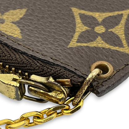 Louis Vuitton Monogram Pochette Cles Vintage Coin Pouch with Large LV Logo