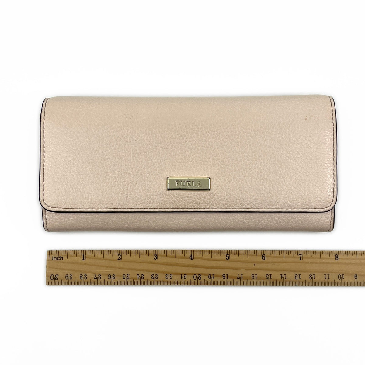 Furla Ritzy Light Pink Leather Continental Wallet Flap Long Purse
