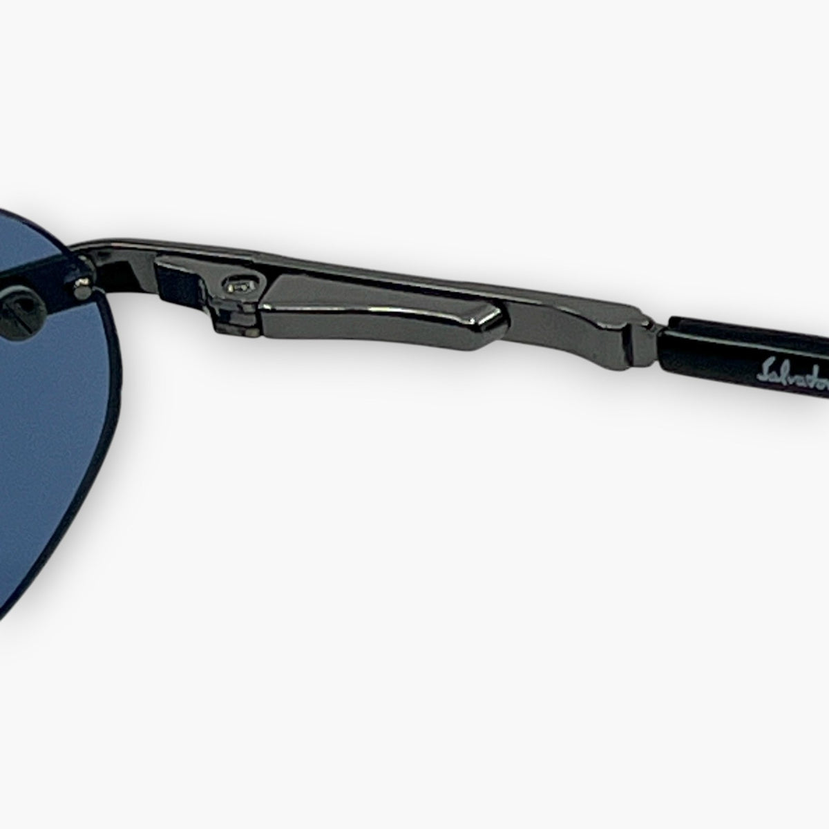 Salvatore Ferragamo Blue Rimless Sunglasses Model 1044 Made in Italy