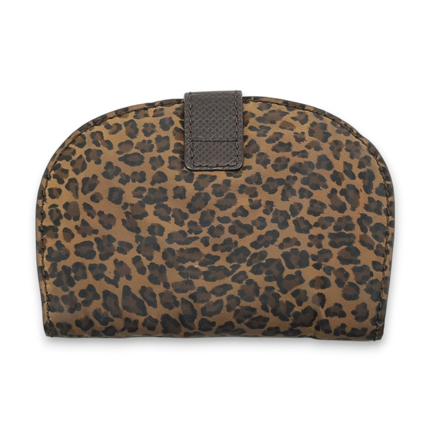Bottega Veneta Leopard Print Wallet in Brown