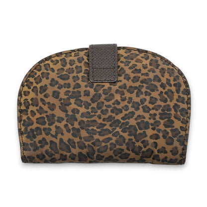 Bottega Veneta Leopard Print Wallet in Brown