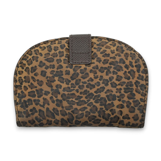 Bottega Veneta Leopard Print Wallet in Brown