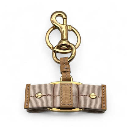 Salvatore Ferragamo Key Ring with Vara Charm in Light Pink w/ Original Box