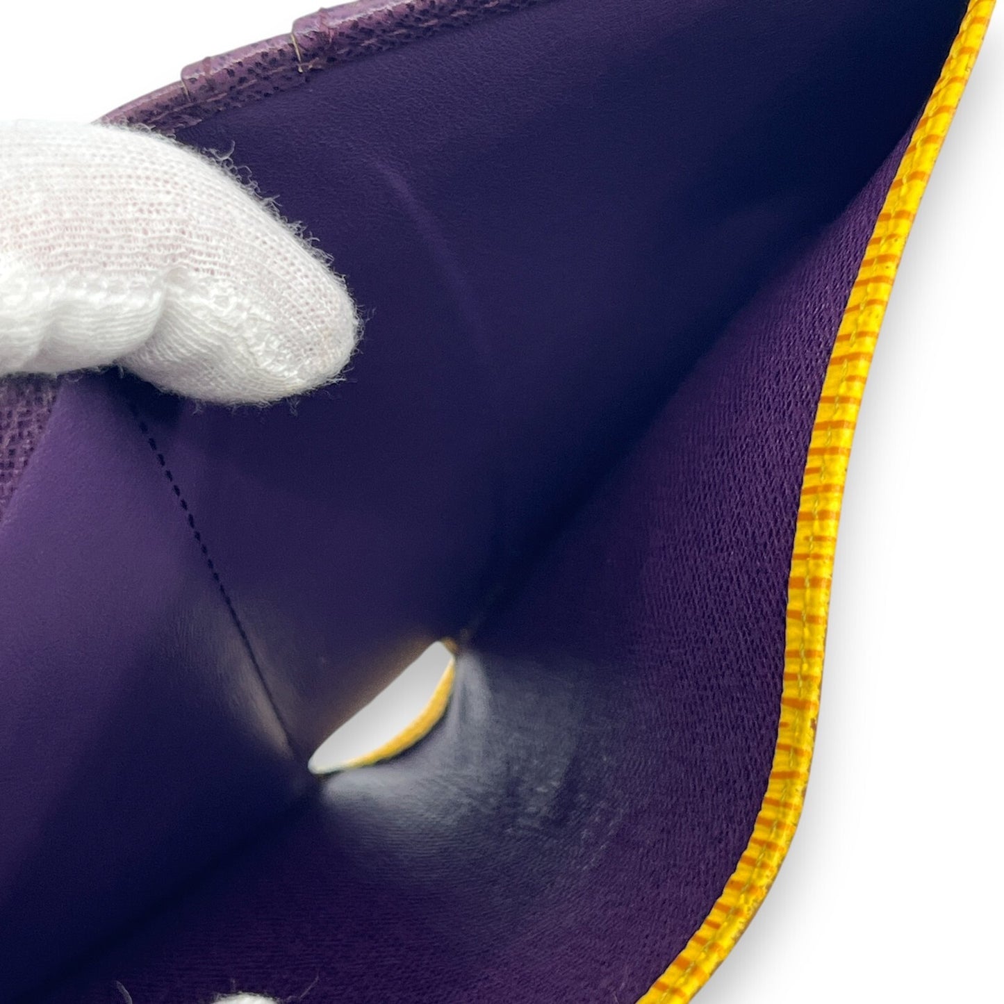 Louis Vuitton Epi Porto Monet Billet Viennois Compact Wallet in Yellow