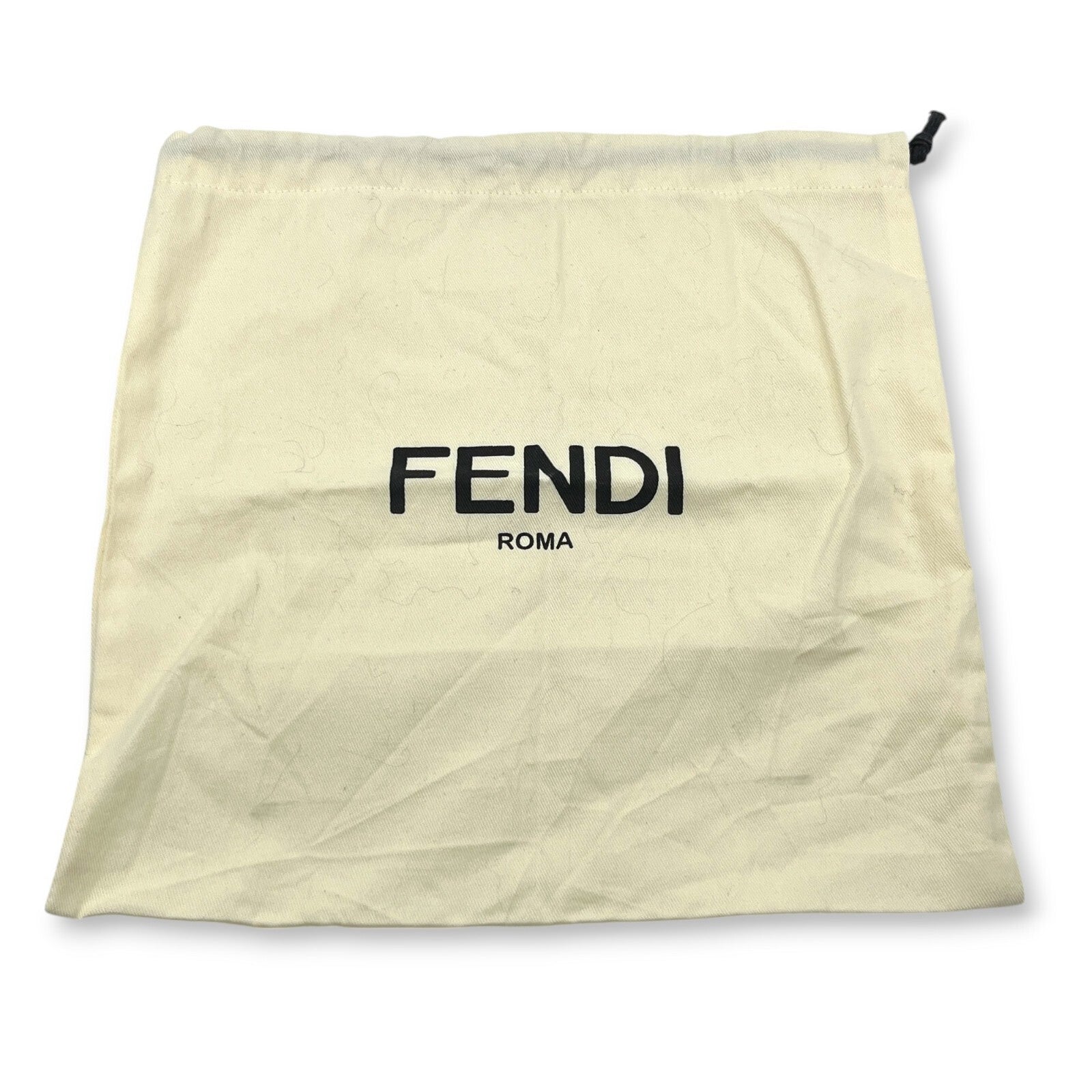 Fendi Strap You Mini Short Fur Bag Strap Black w/ Dust Bag