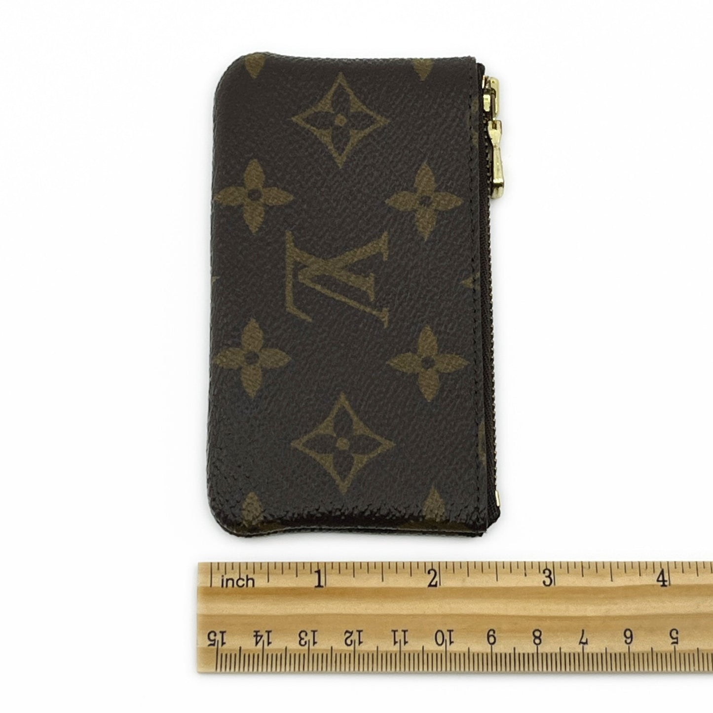 Louis Vuitton Monogram Pochette Cles Coin Purse and Keychain