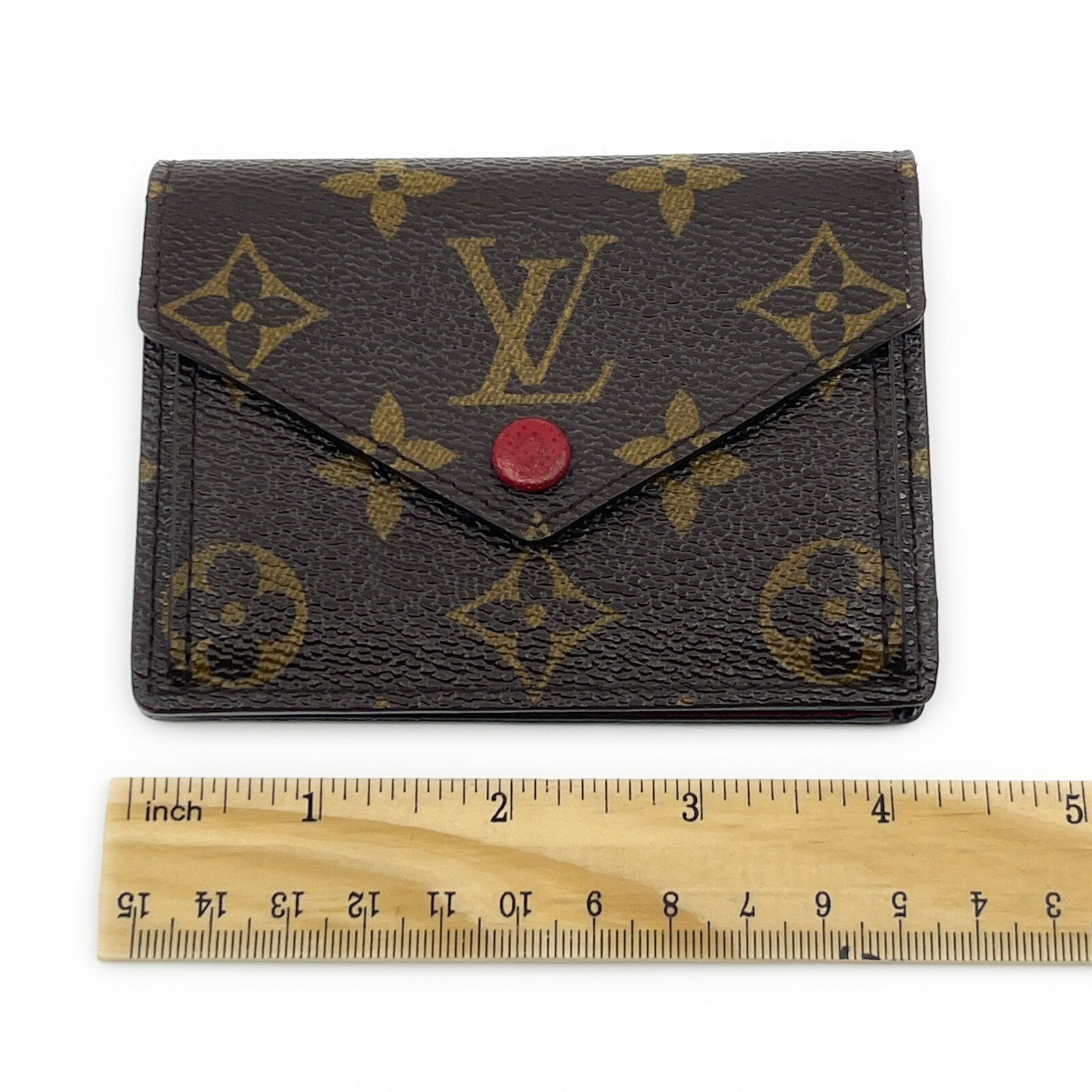 Louis Vuitton Monogram Portefeuille Marie Bifold Wallet Red M93802