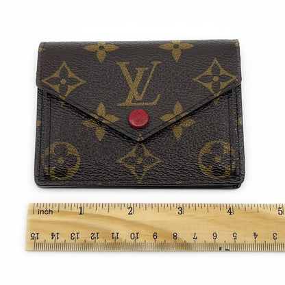 Louis Vuitton Monogram Portefeuille Marie Bifold Wallet Red M93802