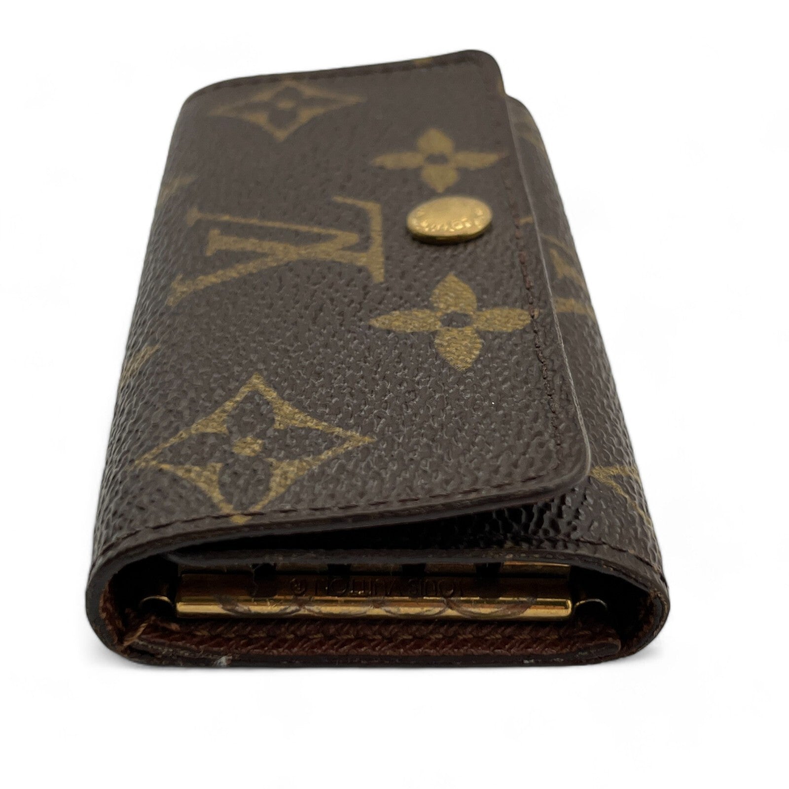 Louis Vuitton Monogram Minlan Multicles 4 Hooks Key Case Brown