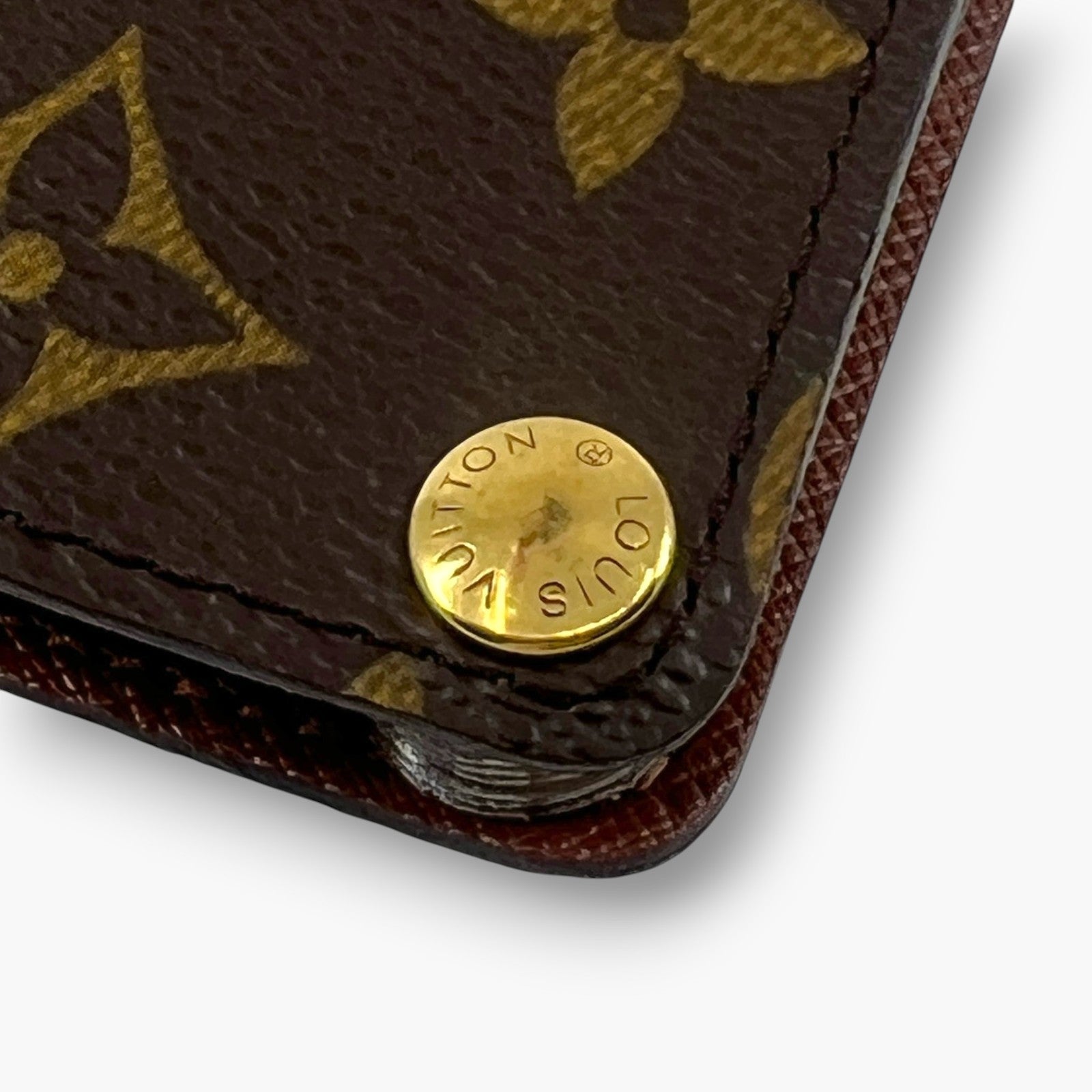 Louis Vuitton Monogram Card Case Wallet Bifold Made in France