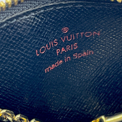 Louis Vuitton Epi Pochette Cles Leather Wallet Coin Purse Black