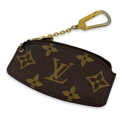 Louis Vuitton Monogram Pochette Cles Vintage Coin Pouch with Large LV Logo